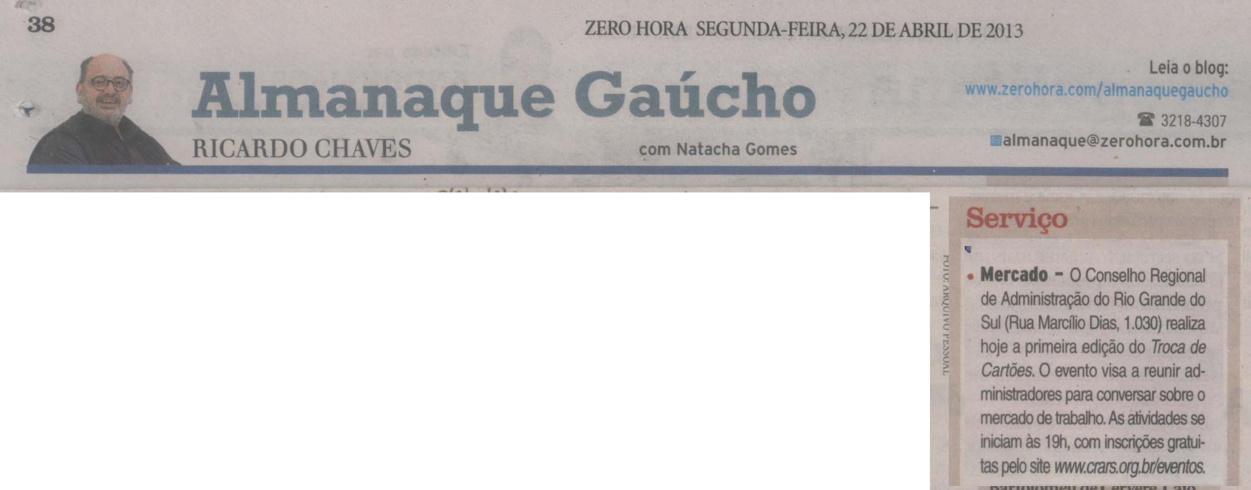 Troca de Cartões