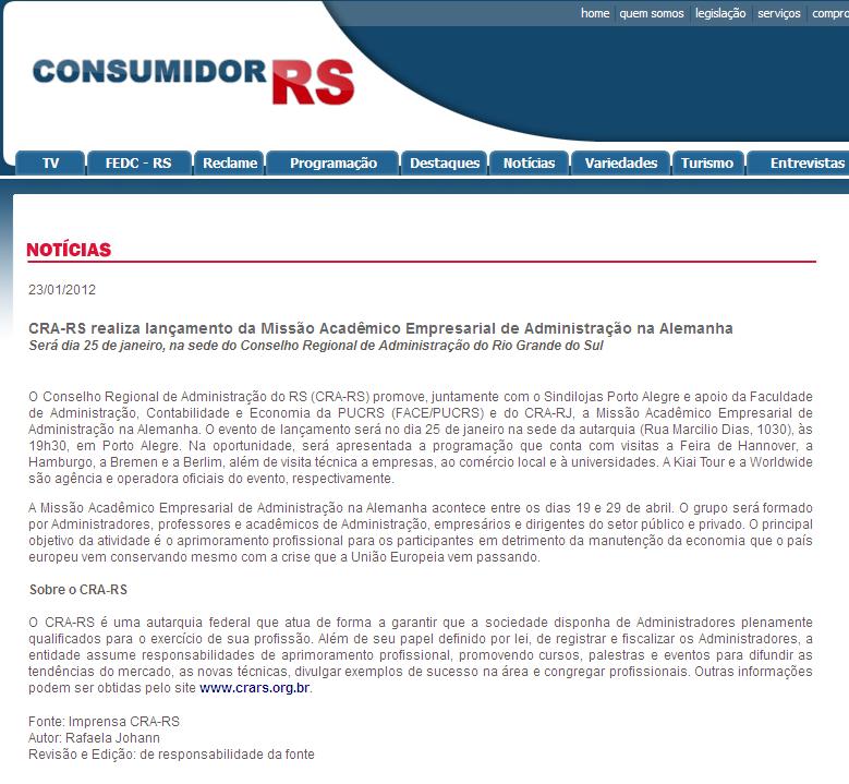 Lançamento Missão Acadêmico Empresarial de Administração na Alemanha