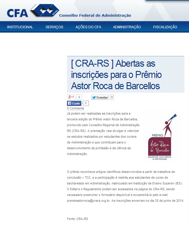 Prêmio Astor Roca Barcellos