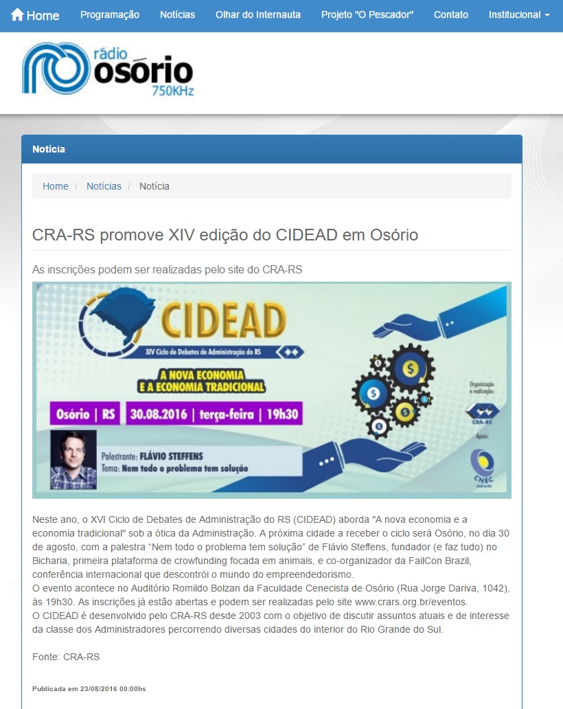 CIDEAD em Osório