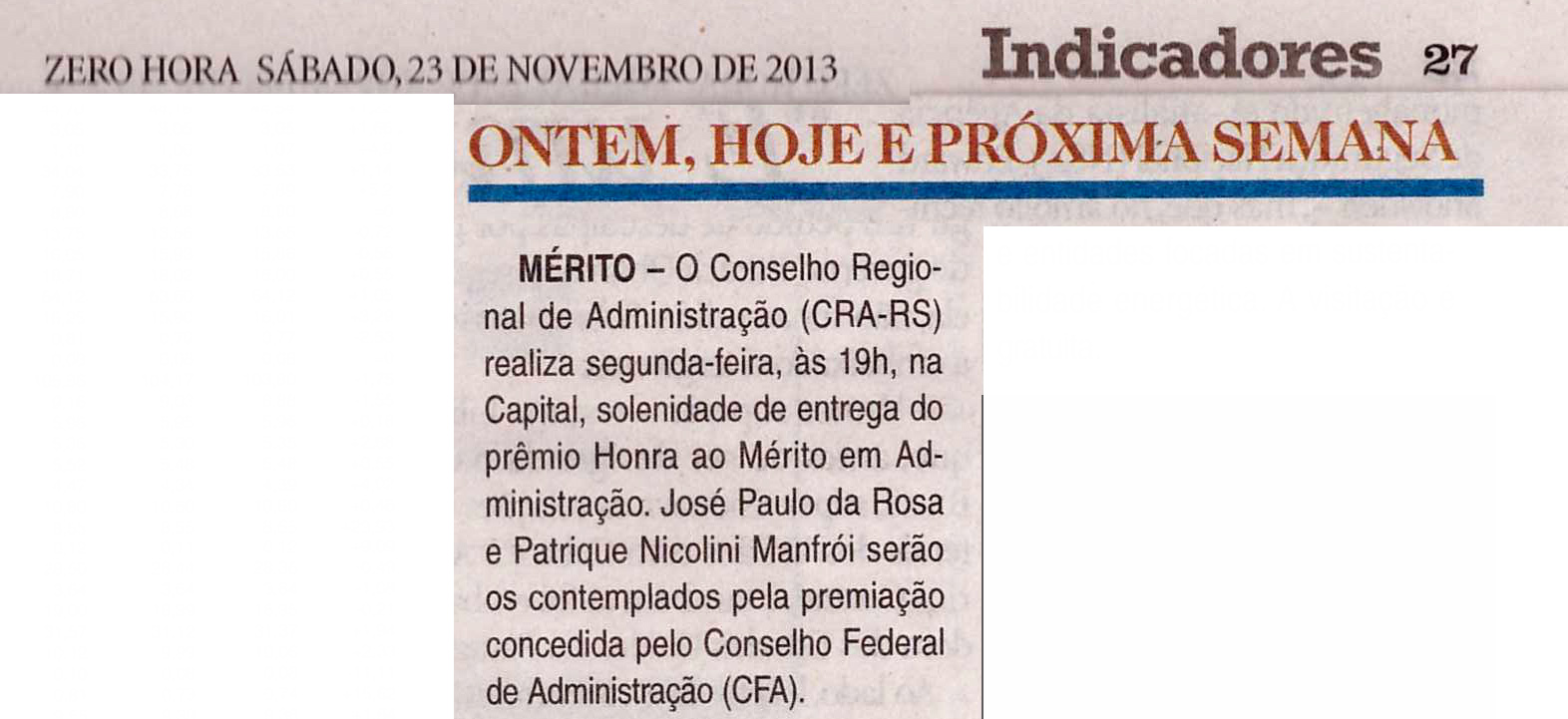 Prêmio Mérito em Administração