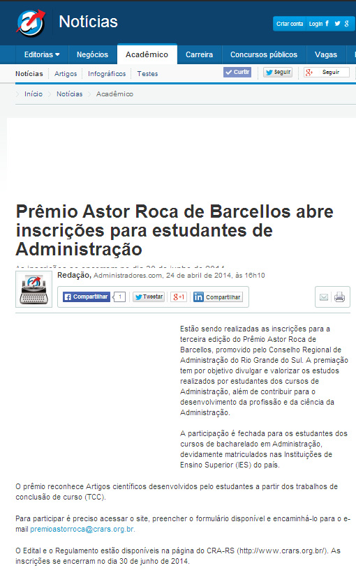 Prêmio Astor Roca Barcellos