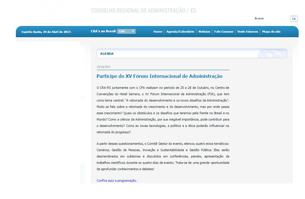 XV Fórum Internacional de Administração