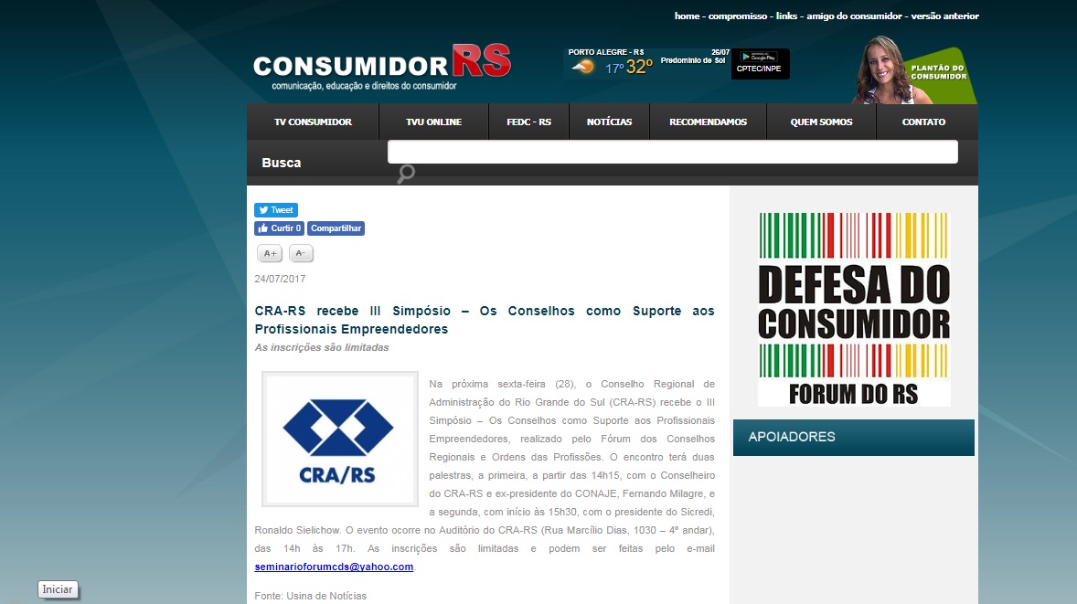 III Simpósio - Os Conselhos como Suporte aos Profissionais Empreendedores