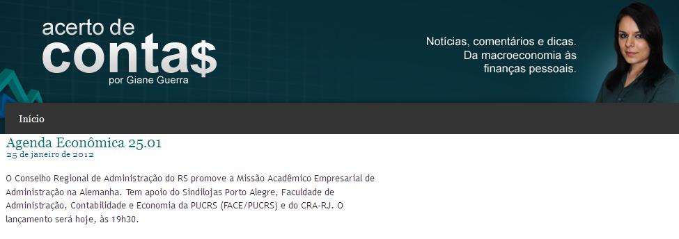 Lançamento Missão Acadêmico Empresarial de Administração na Alemanha