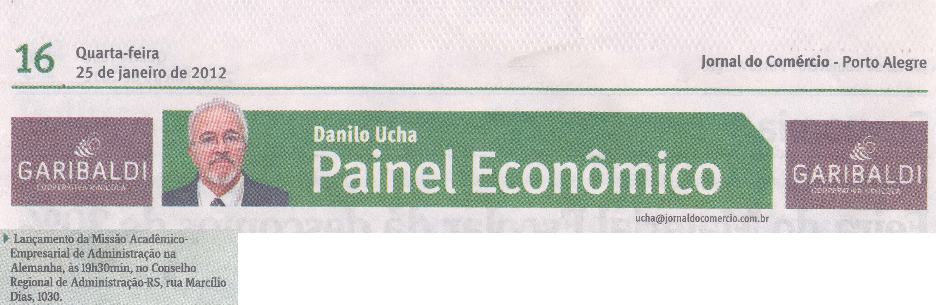 Lançamento Missão Acadêmico Empresarial de Administração na Alemanha