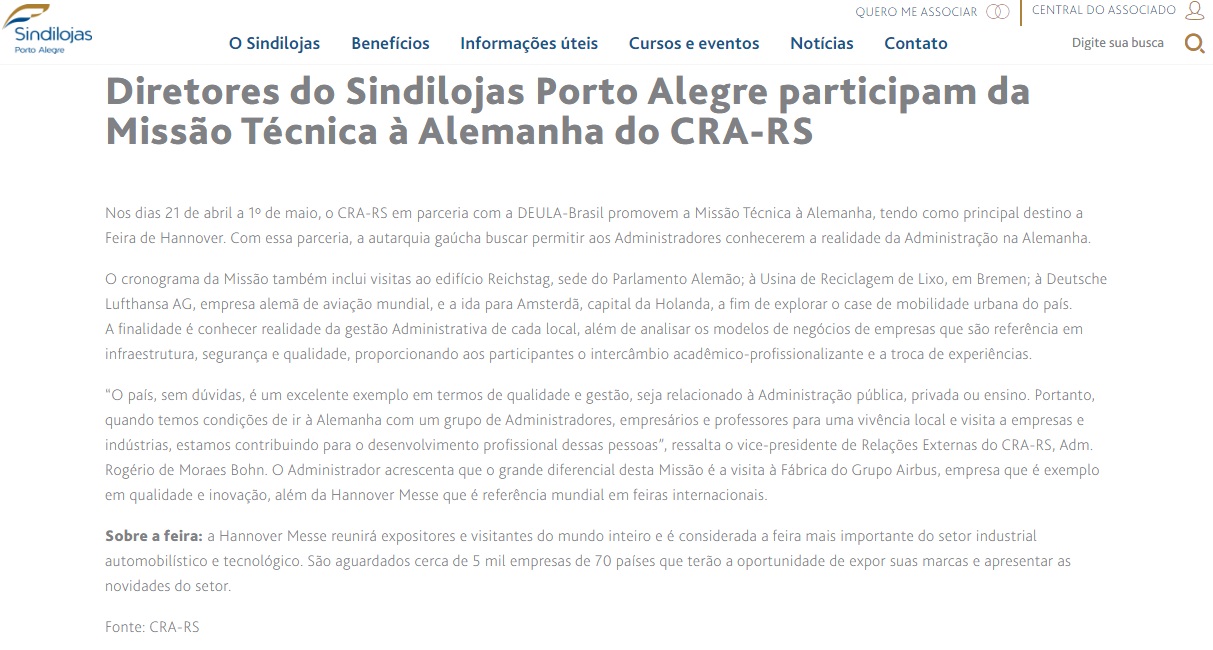 Missão Técnica Alemanha