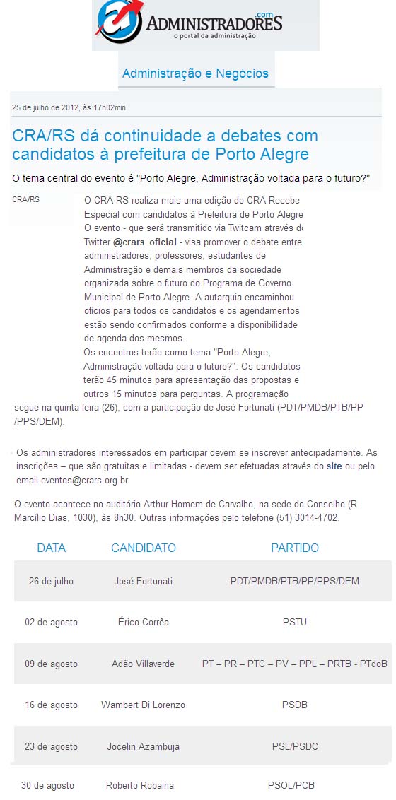 CRA Recebe Especial