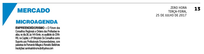 III Simpósio - Os Conselhos como Suporte aos Profissionais Empreendedores