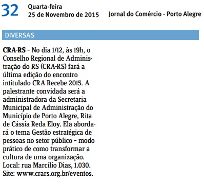 Última edição do CRA Recebe 2015