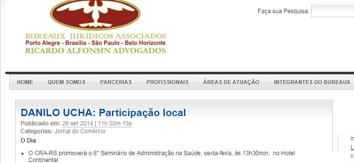 Seminário da Administração em Saúde