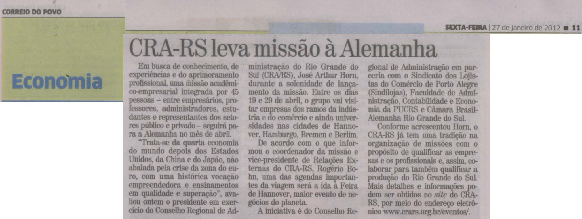 Lançamento Missão Acadêmico Empresarial de Administração na Alemanha