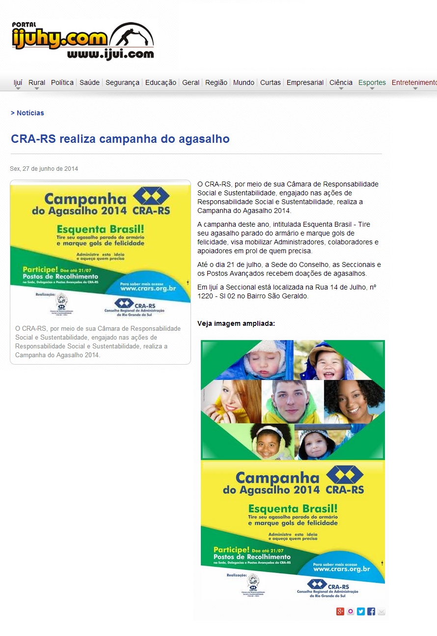 Ijuí - Campanha do Agasalho