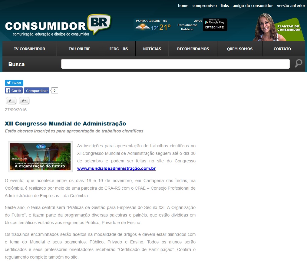 XII Congresso Mundial de Administração