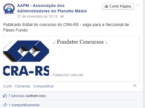 Concurso Público CRA-RS