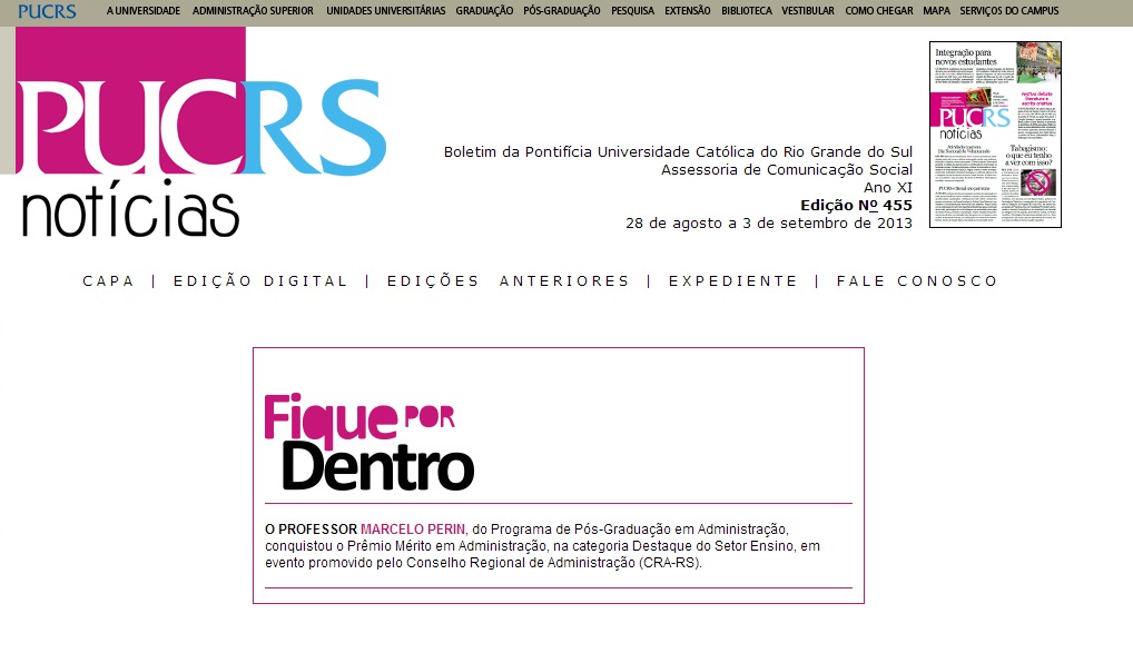 Prêmio Mérito em Administração 2013