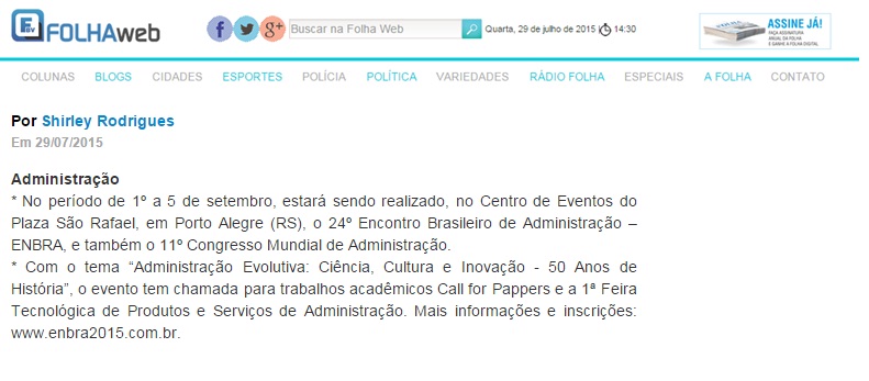 XXIV Encontro Brasileiro de Administração