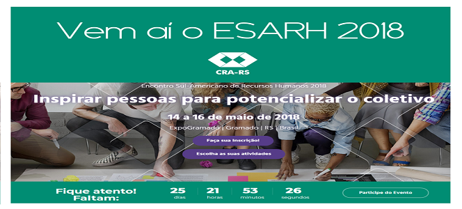 CRA-RS participa do ESARH com estande interativo