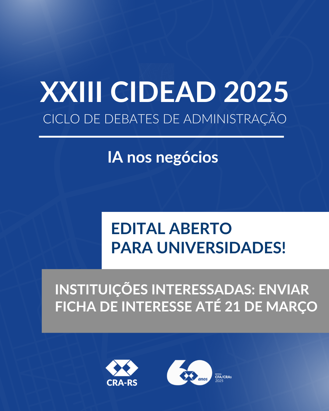 Inscrições abertas para sediar o Cidead