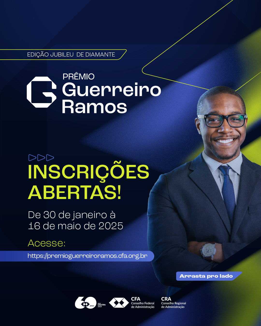 Abertas inscrições para o Prêmio CFA Guerreiro Ramos