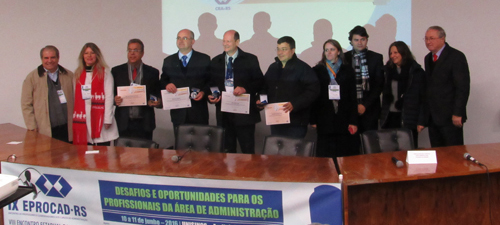 Prêmio Docência no Ensino Superior de Administração é entregue durante IX EPROCAD-RS
