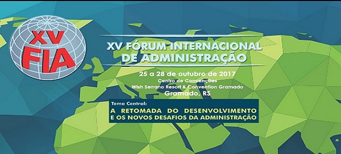 INSCREVA-SE: XV Fórum Internacional de Administração acontece em outubro