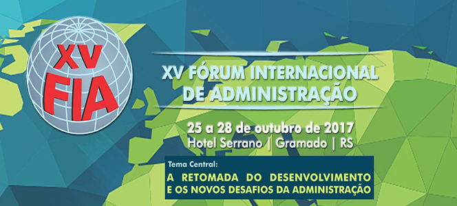  Participe do XV Fórum Internacional de Administração 