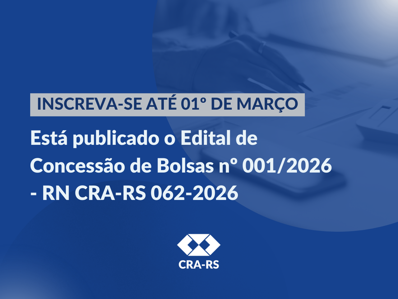 CRA-RS abre 400 bolsas integrais de pós-graduação EAD para profissionais da Administração