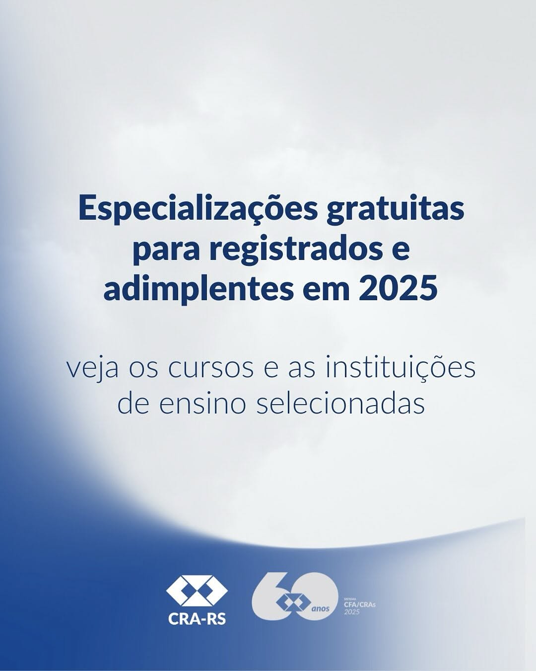 VAGAS LIMITADAS: cursos de Especialização gratuitos EAD para registrados e adimplentes