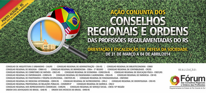 Porto Alegre recebe orientação e fiscalização para a Copa do Mundo