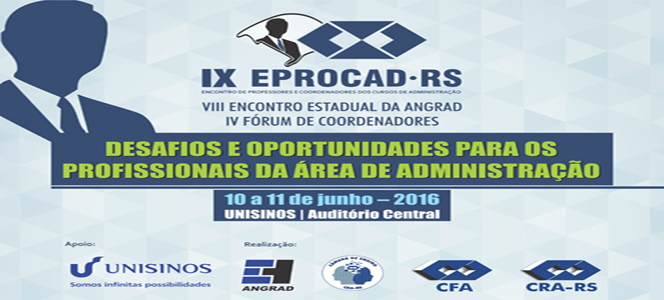 Desafios e oportunidades na Administração serão temas destaque do IX EPROCAD-RS