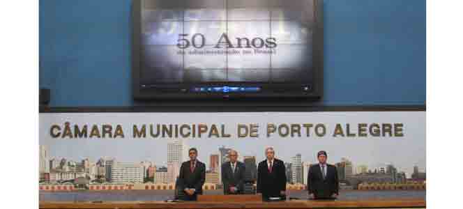 Câmara Municipal de Porto Alegre realiza homenagem aos 50 anos da Administração 