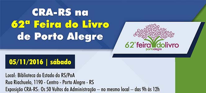 CRA-RS na 62ª Feira do Livro de Porto Alegre    